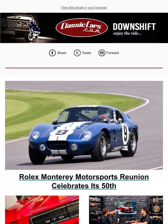 Rolex Monterey Motorsports Reunion Celebrates Its 50th