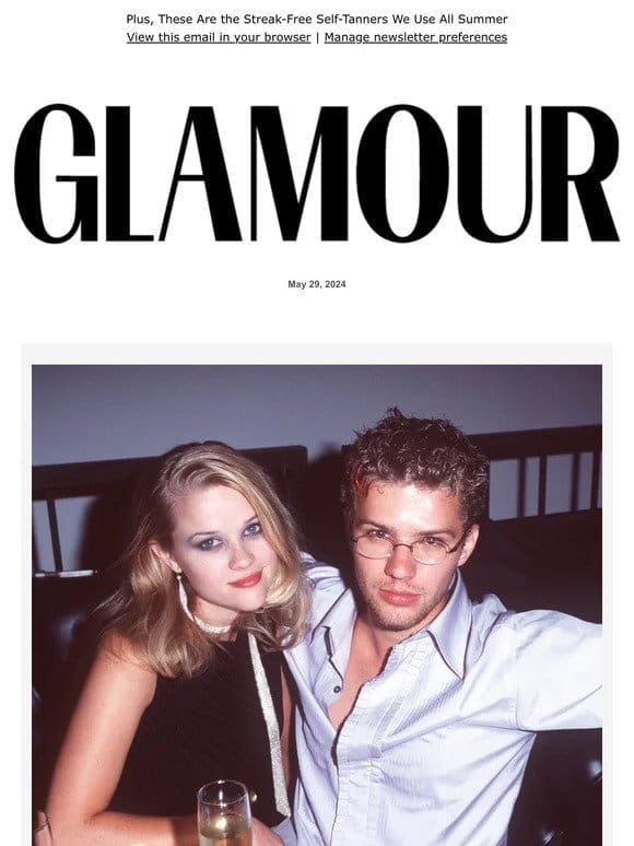 Ryan Phillippe Posts a Flirty Throwback of His Ex-Wife， Reese Witherspoon