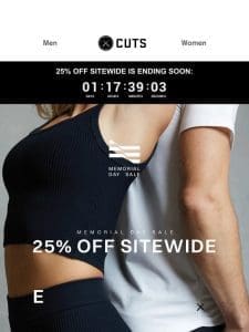 SALE ENDS SOON: 25% Off Sitewide