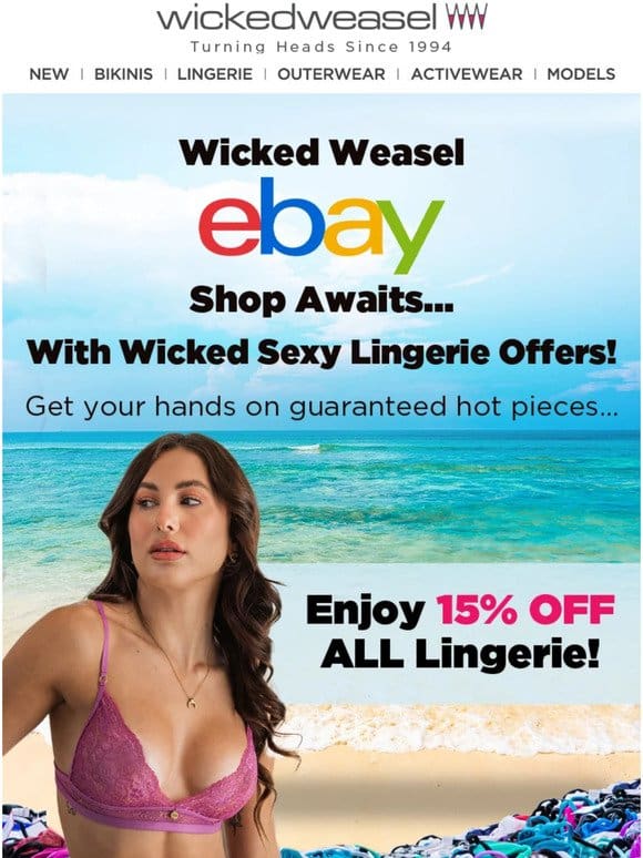 ?SAVE 15% on Lingerie at our eBay Store!