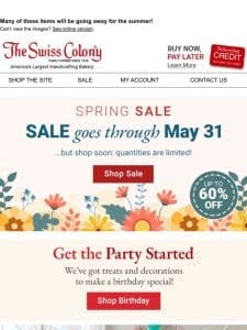 SAVE in Our Spring Sale