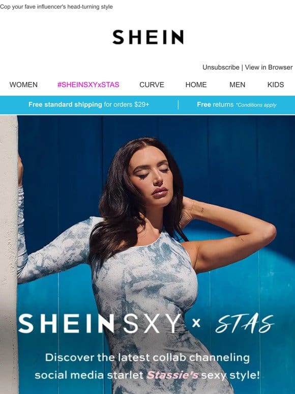 SHEIN SXY x STAS: For the Sexy IT Girls  ‍♀️