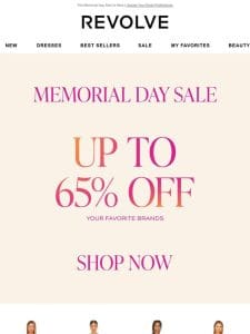 STARTING NOW: UP TO 65% OFF