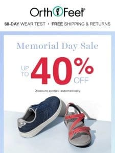 STARTS NOW: Memorial Day Sale