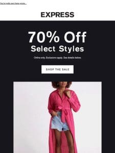 SUMMER STOCK-UP ⛱️ 70% OFF SALE