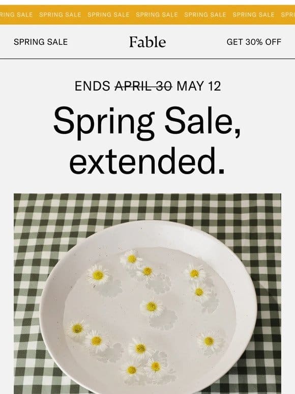 SURPRISE! 30% Off Extended ?