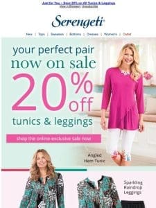 Save 20% ~ Our Leggings Pair Perfectly with Our Tunics!
