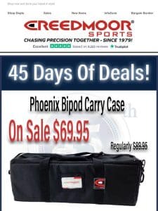 Save $20.00 On The Phoenix Bipod Bag Today!