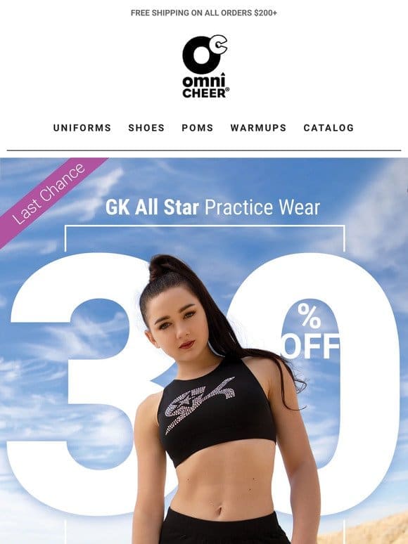 Save 30% on GK All Star Gear， Ends Tonight!