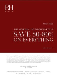 Save 50-80% on Everything in the Store