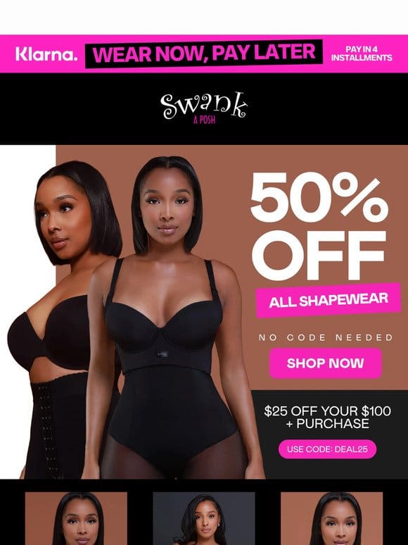 Save Big with 50% Off All Shapewear!