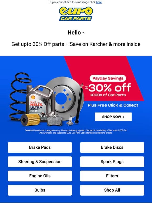 Save Up To 30% This Payday + Save On Karcher & More!