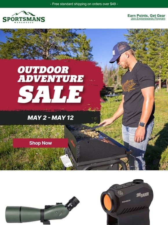Save Up to 40% – Outdoor Adventure Sale