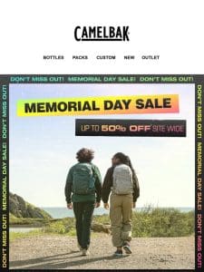Save Up to 50% for Memorial Day