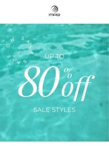 Save Up to 80% OFF Sale Styles