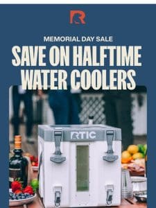 Save on Halftime Water Coolers