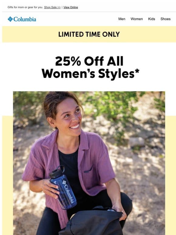 Save sitewide on top-rated women’s gear!