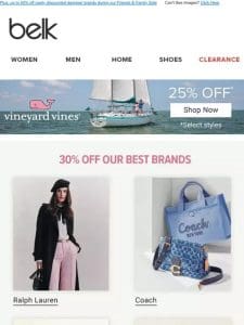 ? Save up to 25% on Vineyard Vines