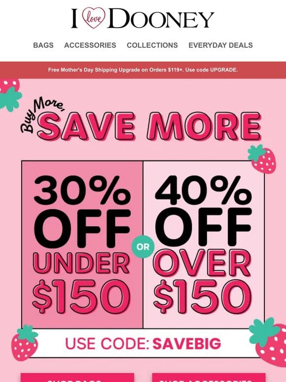 Save up to 40% Off on Your Faves—Buy More， Save More Starts Now!