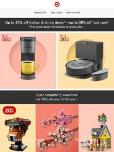Save up to 50% on home must-haves