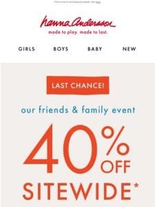 Say Goodbye To 40% Off Sitewide…