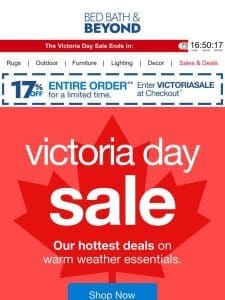 Score HOT Savings at the Victoria Day Sale