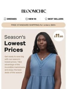 Season’s Lowest Prices – $15.99 & Under!