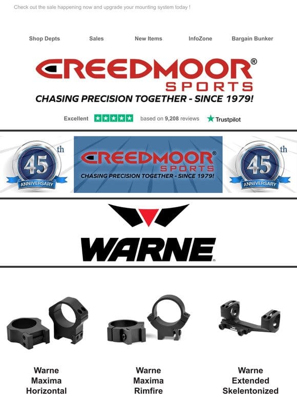 Secure Your Optics with Confidence Using Warne Rings And Bases!