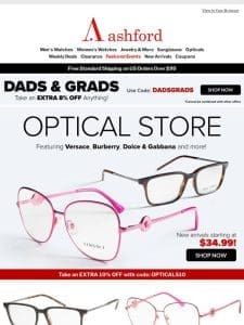 See the Savings: Designer Optical Frames from $34.99