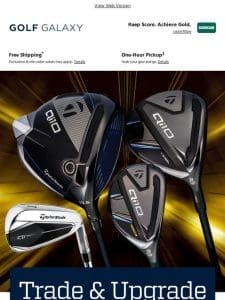 Seeing green? 50% off trade-in on select TaylorMade clubs