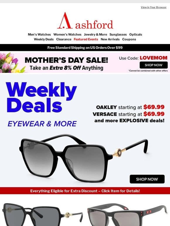 Set Your Sights on Savings: Weekly Eyewear Deals!