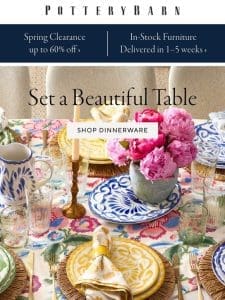 Set a beautiful table