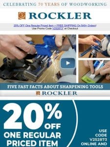 Sharpen Your Skills: Master Hand Tools + Save 20% on One Item!