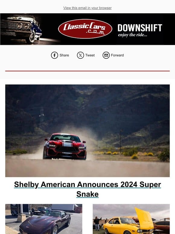 Shelby American Announces 2024 Super Snake