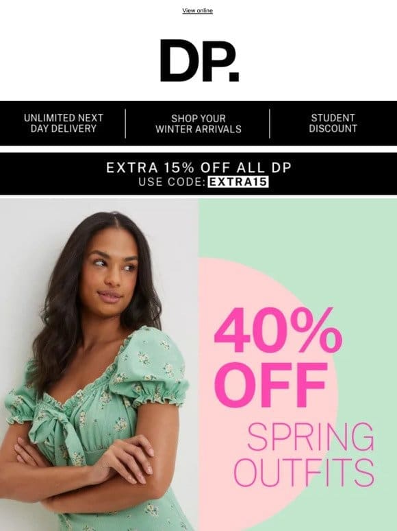 Shop 40% off spring outfits
