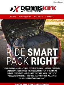 Shop Dennis Kirk Now For The Best Luggage Options For Gold Wing!