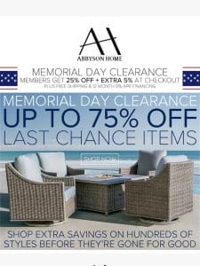 Shop Memorial Day Clearance