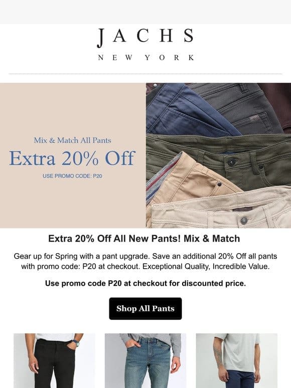 Shop Over 120+ Pants! Extra 20% Off