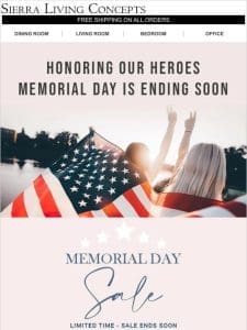 Shop before the Memorial Day is Over!
