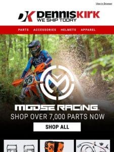 Shop over over 3000 Moose Parts in Stock For Dirt Bikes!