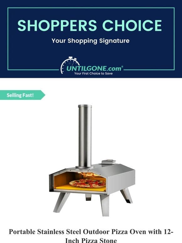 Shopper’s Choice – 59% OFF Portable Stainless Steel Outdoor Pizza Oven