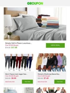 Simply Soft 4-Piece Luxurious Bamboo Bed Sheet Set with Deep Pockets and More