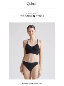 Smoothing Comfort Bikini (6-Pack) is back in stock