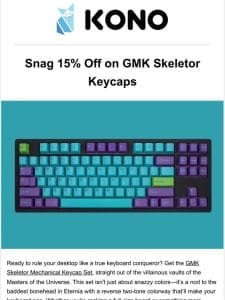 Snag 15% Off on GMK Skeletor Keycaps