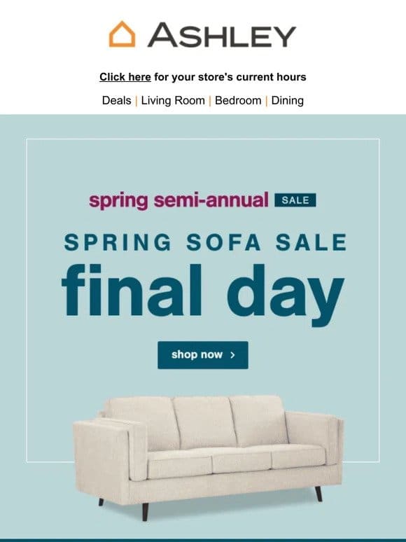 Sofa Savings End Today! Shop Before It’s Too Late!