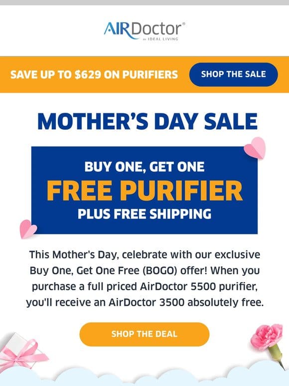 Special Mother’s Day Purifier Deal!