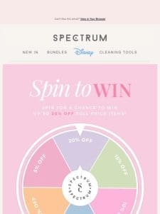 Spin to Win ? Up to 20% OFF!