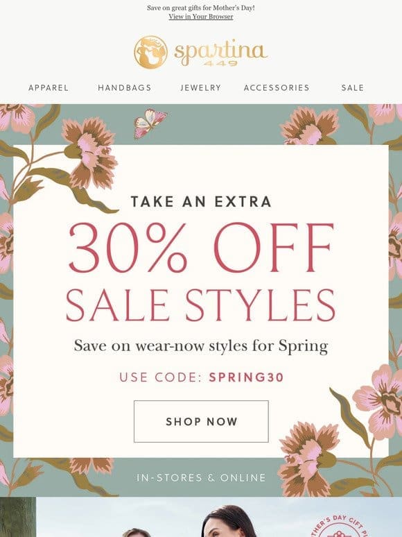 Spring Markdowns up to 60% OFF