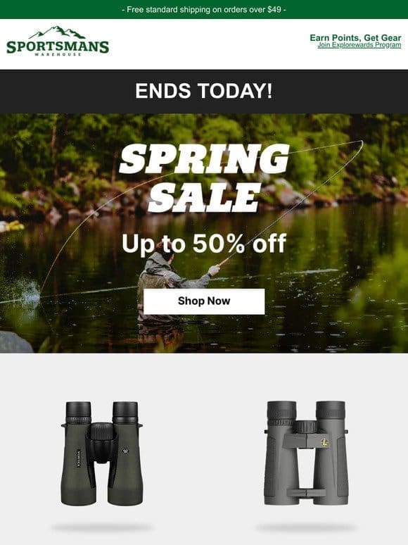 Spring Sale Last Call – Up to 50% Off