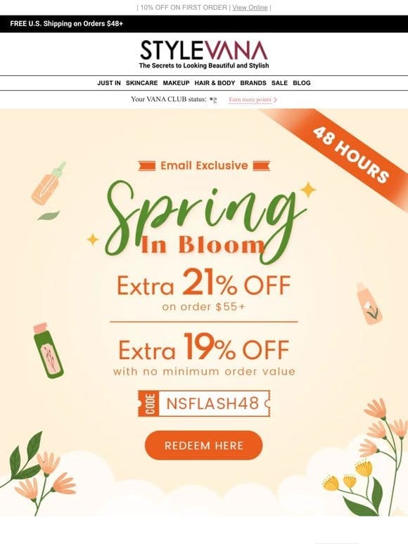 Spring in bloom Sale  Time is Running Out!
